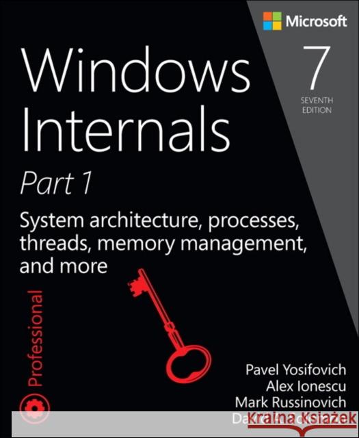 Windows Internals: System architecture, processes, threads, memory management, and more, Part 1 David Solomon 9780735684188 Microsoft Press,U.S. - książka