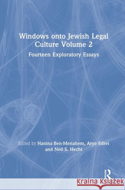 Windows onto Jewish Legal Culture Volume 2: Fourteen Exploratory Essays  9781032921051 Taylor & Francis Ltd - książka