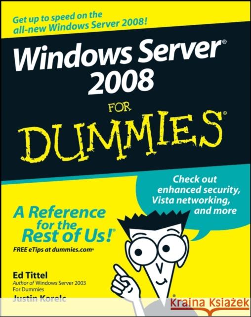 Windows Server 2008 for Dummies Tittel, Ed 9780470180433  - książka