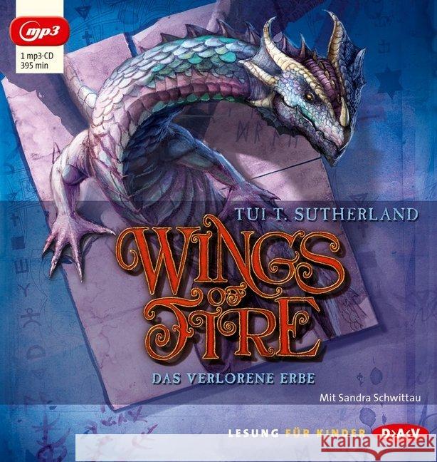 Wings of Fire, das verlorene Erbe, MP3-CD Sutherland, Tui T. 9783862314775 Der Audio Verlag, DAV - książka