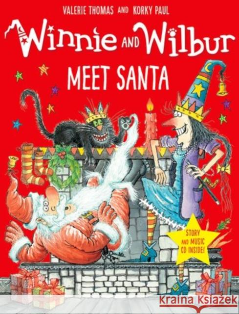 Winnie and Wilbur Meet Santa with audio CD Valerie Thomas 9780192747914 Oxford University Press - książka