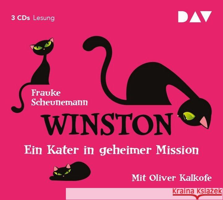 Winston - Ein Kater in geheimer Mission, 3 Audio-CDs Scheunemann, Frauke 9783862312887 Der Audio Verlag, DAV - książka