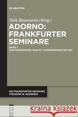 Wintersemester 1949/50 - Sommersemester 1957 No Contributor 9783111109237 de Gruyter - książka