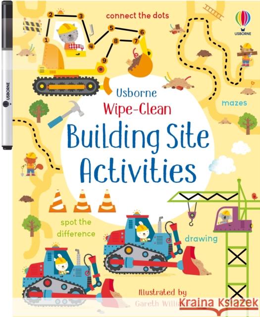 Wipe-Clean Building Site Activities Robson, Kirsteen 9781474951654 Usborne Publishing - książka