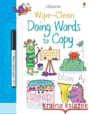 Wipe-clean Doing Words to Copy Watson, Hannah 9781474918992 Wipe Clean Books - książka
