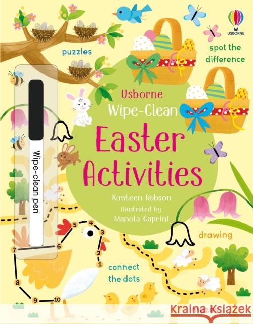 Wipe-Clean Easter Activities Kirsteen Robson 9781801319164 Usborne Publishing Ltd - książka