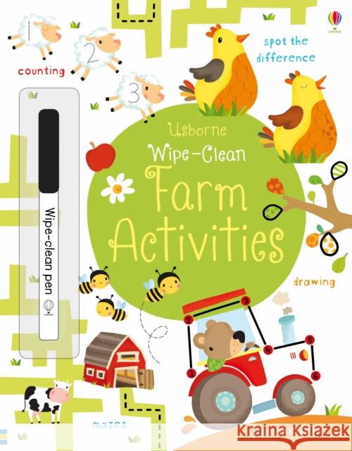 Wipe-Clean Farm Activities Kirsteen Robson 9781409582779 Usborne Publishing Ltd - książka