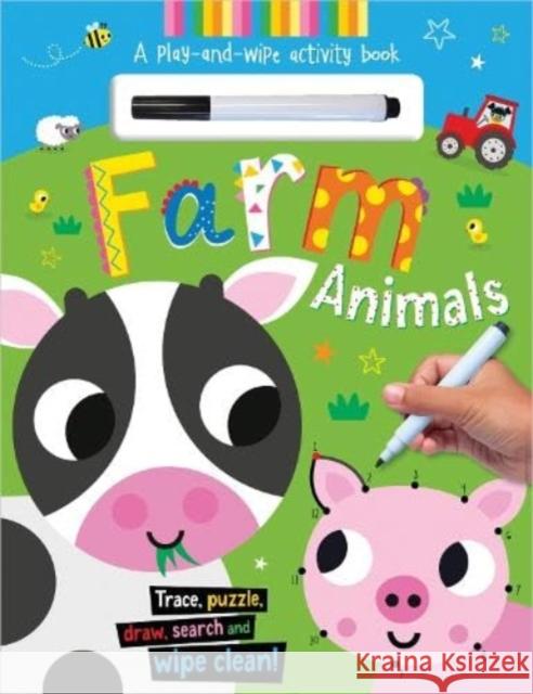 Wipe-Clean Farm Animals Craig Nye 9781805444527 Make Believe Ideas - książka