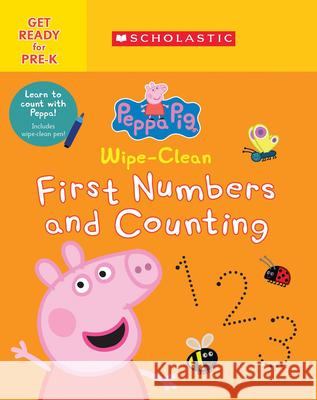 Wipe-Clean First Numbers and Counting (Peppa Pig) Scholastic 9781338770612 Scholastic Inc. - książka