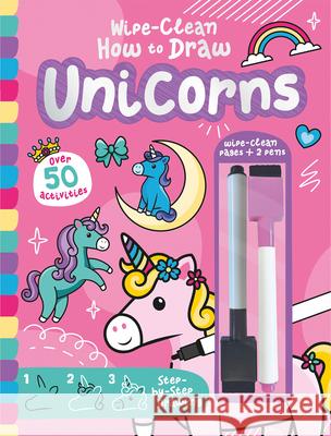 Wipe-Clean How to Draw Unicorns Jenny Copper Bethany Walker 9781801058124 Imagine That - książka