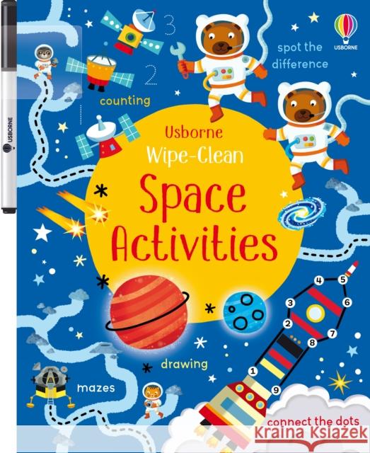 Wipe-Clean Space Activities Robson, Kirsteen 9781474922296 Usborne Publishing Ltd - książka