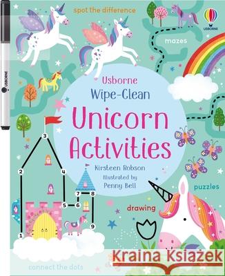 Wipe-Clean Unicorn Activities Kirsteen Robson Penny Bell 9781805078579 Usborne Books - książka