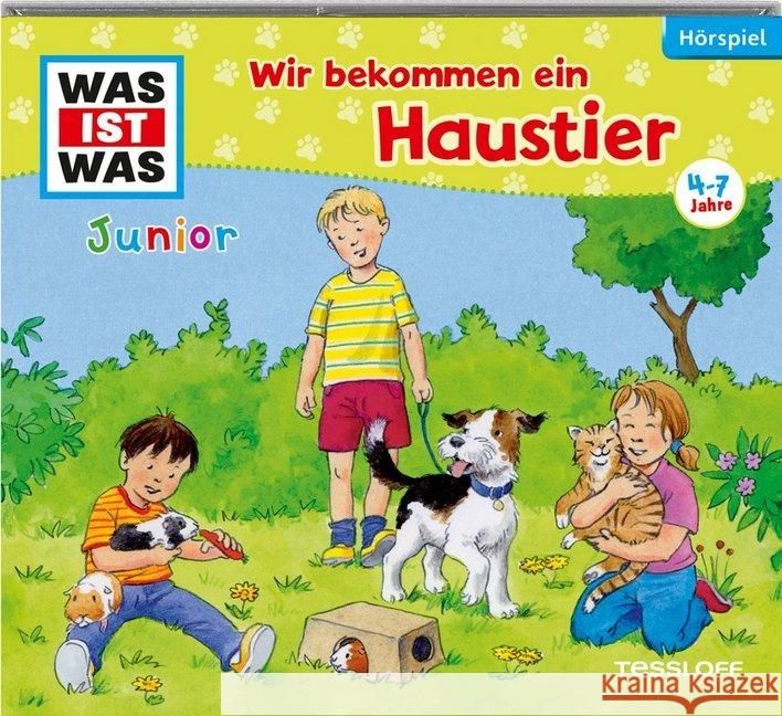 Wir bekommen ein Haustier!, 1 Audio-CD : Tolle Reime und Themensong, Hörspiel Koppelmann, Viviane 9783788643430 Tessloff - książka