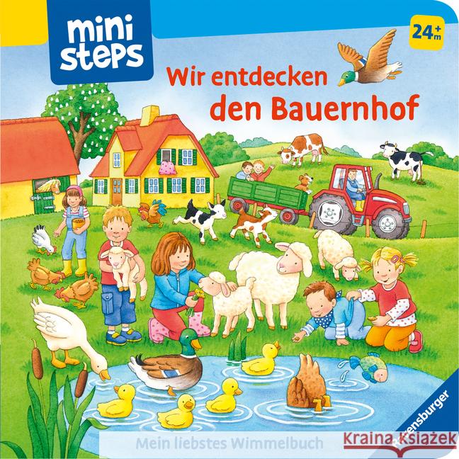 Wir entdecken den Bauernhof. Mein liebstes Wimmelbuch Grimm, Sandra 9783473308026 Ravensburger Verlag - książka