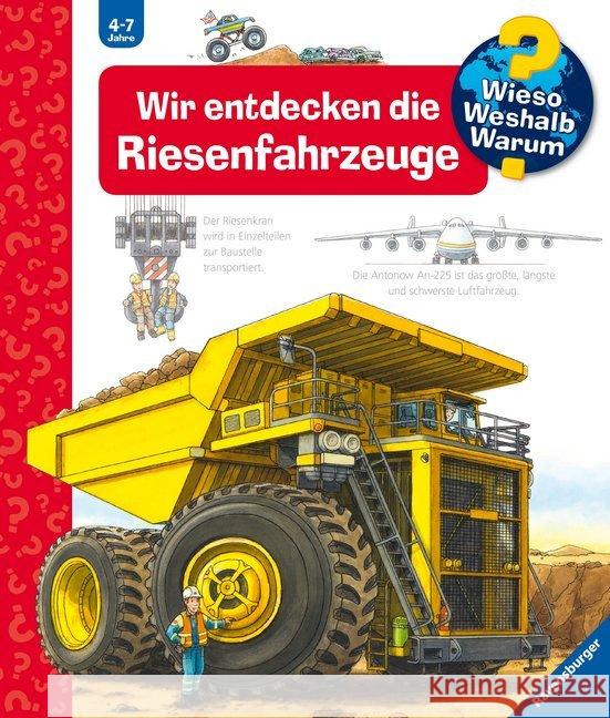 Wir entdecken die Riesenfahrzeuge Gernhäuser, Susanne 9783473328970 Ravensburger Buchverlag - książka