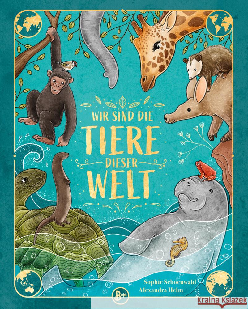 Wir sind die Tiere dieser Welt - Das große Tier-Lexikon der Gemeinsamkeiten und Unterschiede Schoenwald, Sophie 9783414826732 Boje Verlag - książka