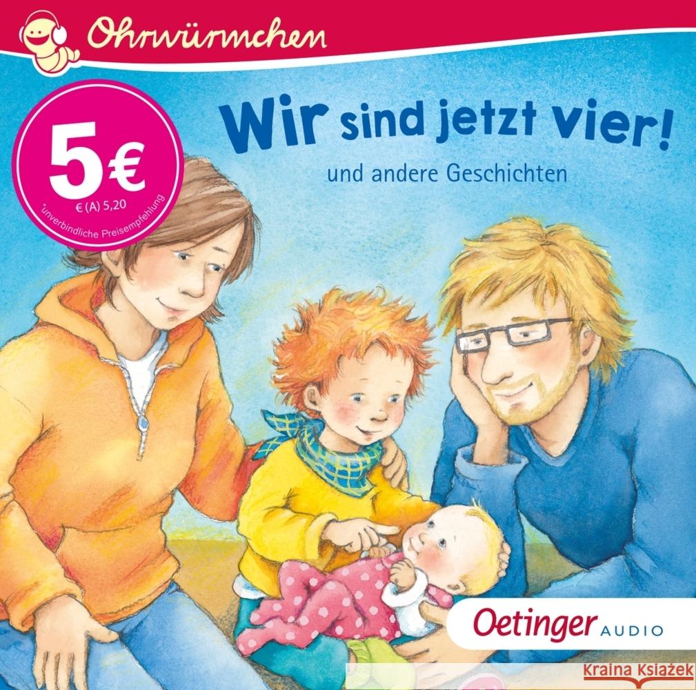 Wir sind jetzt vier! und andere Geschichten Reider, Katja, Orso, Kathrin Lena, Schwarz, Regina 9783837391565 Oetinger Media - książka