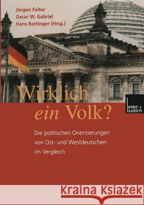 Wirklich Ein Volk? Jurgen W Oscar W Hans Rattinger 9783810029614 Vs Verlag Fur Sozialwissenschaften - książka