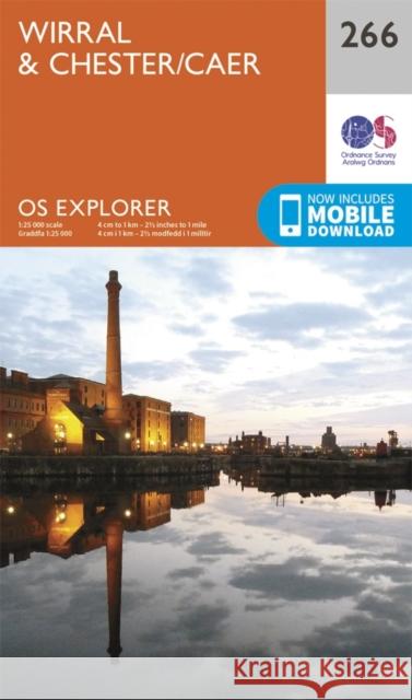 Wirral and Chester Ordnance Survey 9780319244630 Ordnance Survey - książka
