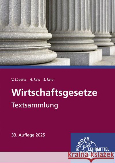 Wirtschaftsgesetze Lüpertz, Viktor, Reip, Stefan 9783758594861 Europa-Lehrmittel - książka