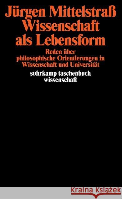 Wissenschaft als Lebensform Mittelstraß, Jürgen 9783518279762 Suhrkamp - książka