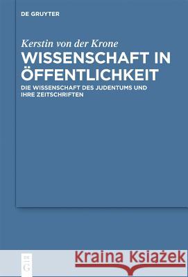 Wissenschaft in Öffentlichkeit Kerstin Von Der Krone 9783110266139 De Gruyter - książka