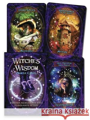Witches' Wisdom Oracle Cards Barbara Meiklejohn-Free Flavia Kate Peters 9780738758848 Llewellyn Publications - książka