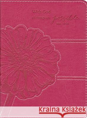 With God All Things Are Possible Journal: Pink Christian Art Gifts 9781432108076 Christian Art Gifts Inc - książka