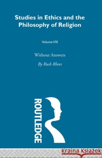 Without Answers Vol 8  9780415608275 Taylor and Francis - książka