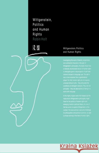 Wittgenstein, Politics and Human Rights Robin Holt 9780415757065 Routledge - książka