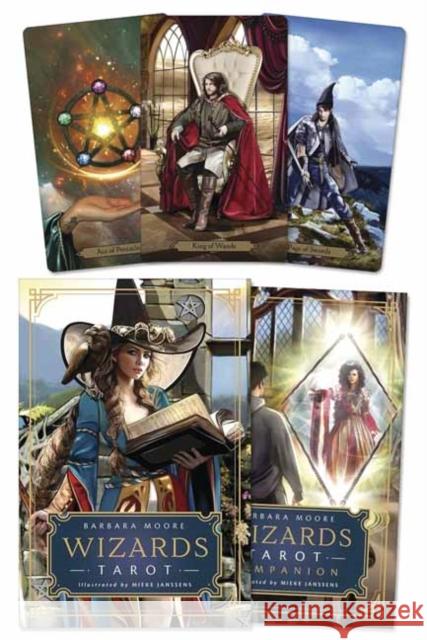 Wizards Tarot Barbara Moore Mieke Janssens 9780738760285 Llewellyn Publications - książka