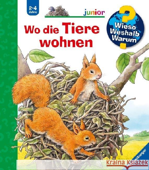 Wo die Tiere wohnen  9783473328741 Ravensburger Buchverlag - książka