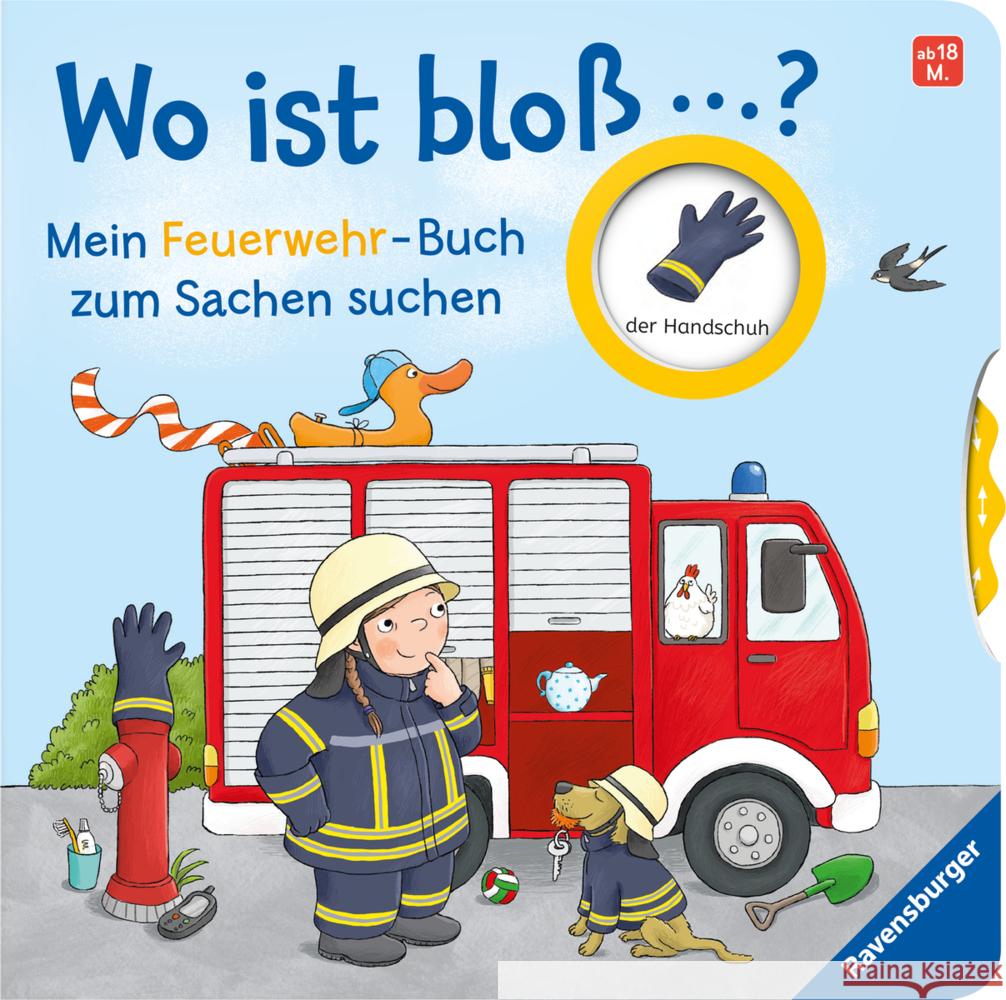 Wo ist bloß...? Mein Feuerwehr-Buch zum Sachen suchen Orso, Kathrin Lena 9783473416813 Ravensburger Verlag - książka