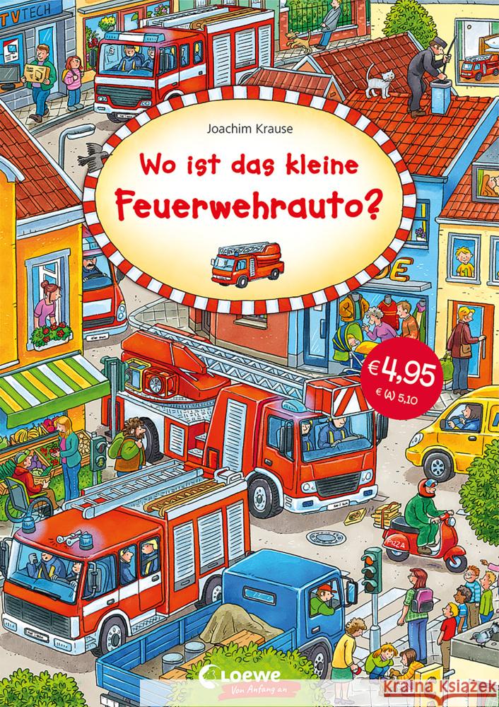 Wo ist das kleine Feuerwehrauto?  9783743210714 Loewe - książka