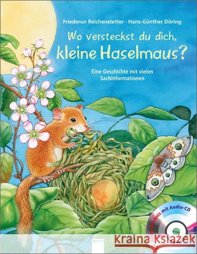 Wo versteckst du dich, kleine Haselmaus?, m. CD-Audio : Eine Geschichte mit vielen Sachinformationen Reichenstetter, Friederun 9783401706634 Arena - książka