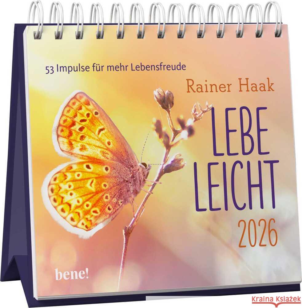 Wochenkalender 2026: Lebe leicht Haak, Rainer 4251693904434 bene! Verlag - książka