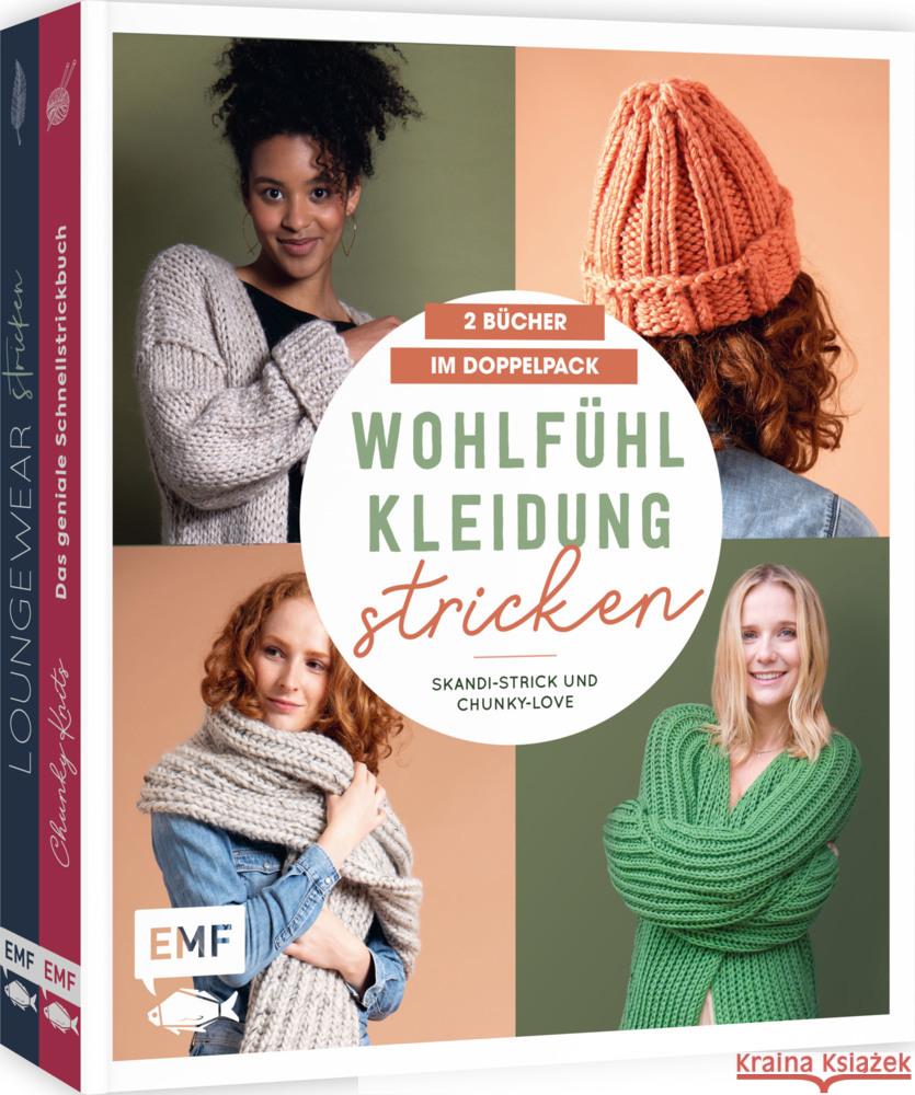 Wohlfühlkleidung stricken - Skandi-Strick und Chunky-Love: 2 Bücher im Doppelpack Huber, Iryna, Schauer, Carina 9783745919684 Edition Michael Fischer - książka