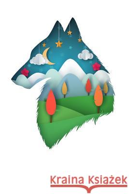 Wolf Head Landscape: Graph Paper Notebook, 6x9 Inch, 120 pages Playful Press 9781073164905 Independently Published - książka