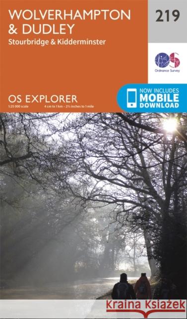 Wolverhampton and Dudley, Stourbridge and Kidderminster Ordnance Survey 9780319244128 Ordnance Survey - książka