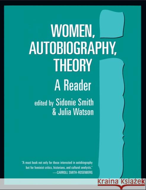 Women, Autobiography, Theory : A Reader Sidonie Smith 9780299158446  - książka