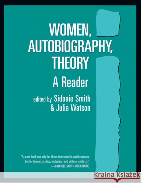 Women, Autobiography, Theory : A Reader Sidonie Smith 9780299158446  - książka