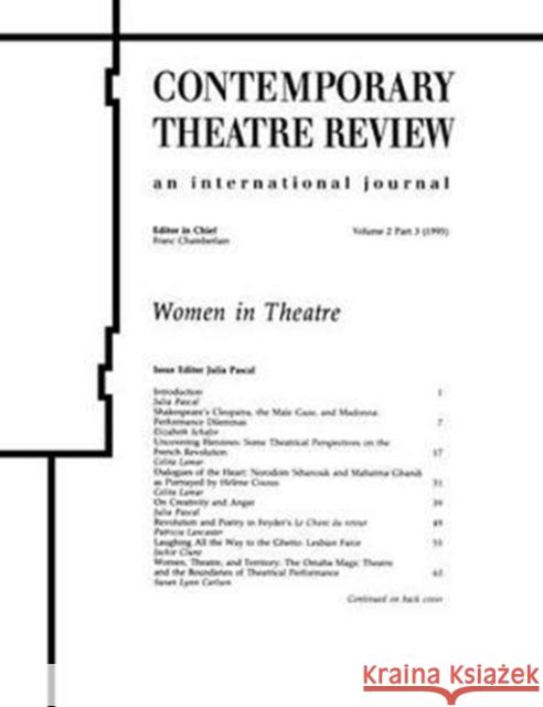 Women in Theatre 2#3 Pascal, Julia 9781138425750 Taylor and Francis - książka