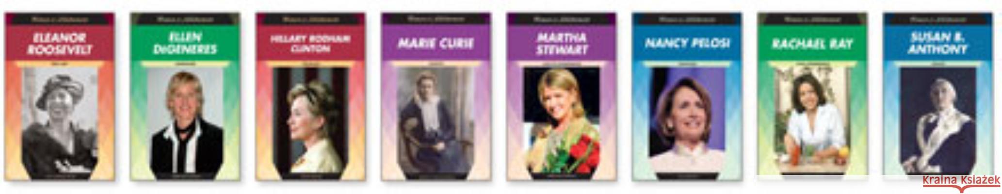 Women of Achievement Set, 8-Volumes Various 9781604136449 Chelsea House Publications - książka