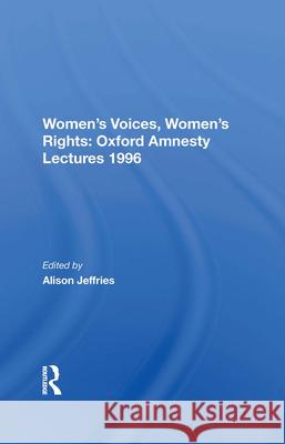 Women's Voices, Women's Rights Alison Jeffries 9780367214586 Routledge - książka