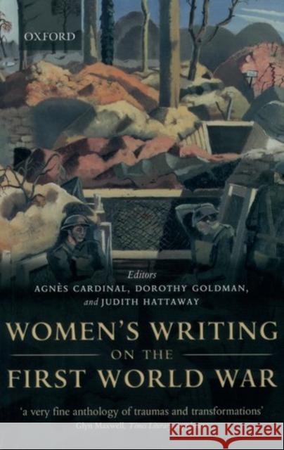 Women's Writing on the First World War Agnes Cardinal 9780198122814  - książka