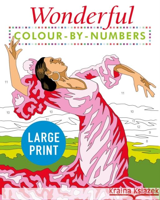 Wonderful Colour by Numbers Large Print: Easy to Read David Woodroffe 9781398808911 Arcturus Publishing Ltd - książka