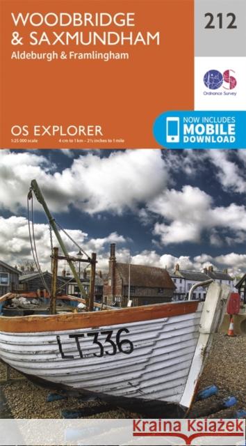 Woodbridge and Saxmundham Ordnance Survey 9780319244050 Ordnance Survey - książka