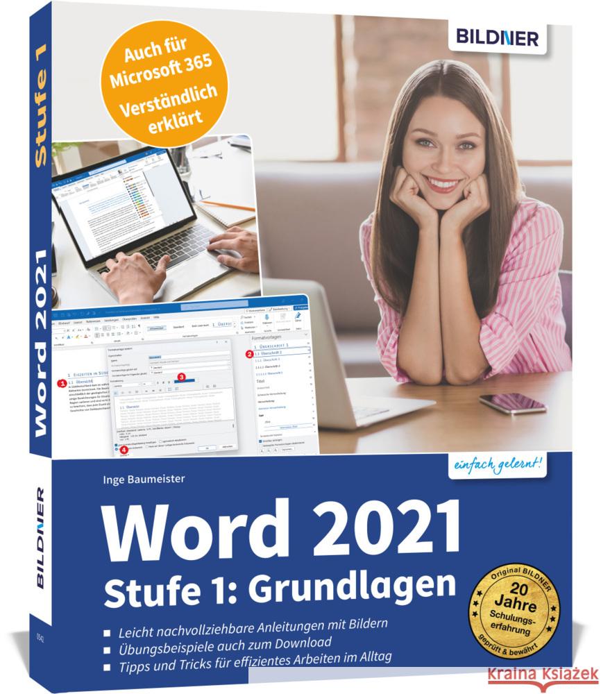 Word 2021 - Stufe 1: Grundlagen Baumeister, Inge 9783832805180 BILDNER Verlag - książka