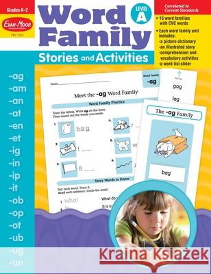 Word Family Stories and Activities, Kindergarten - Grade 2 (Level A), Teacher Resource Evan-Moor Corporation 9781596731677 Evan-Moor Educational Publishers - książka