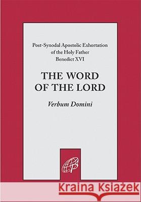 Word of Lord (Verbum Domini) Benedict XVI 9780819854445 Not Avail - książka